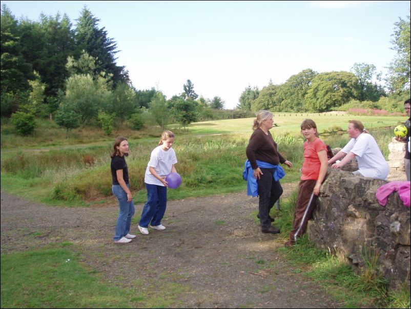 ill hit her with the ball